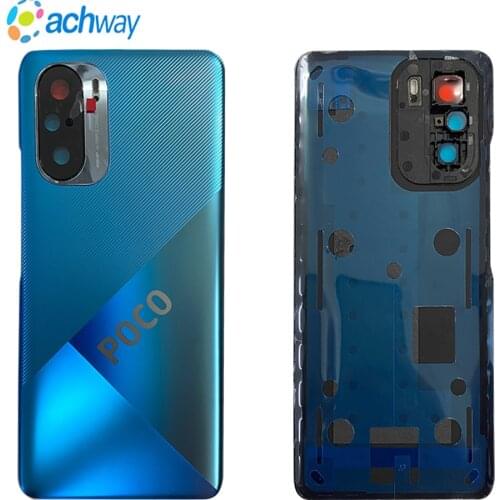 ORIGINAL For Xiaomi Poco F3 back Battery Cover Rear Glass Door Housing M2012K11AG Back Cover For Xiaomi Poco F3 Battery Cover