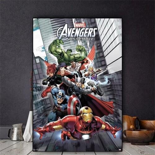 Marvel The Avengers 5D Diamond Painting Disney DIY Mosaic Diamond Embroidery Home Decor Cuadros Cross Stitch Kits Craft Gift