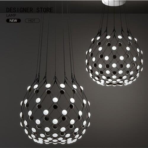 Modern light luxury multi-shape dotted luminous chandelier
