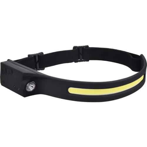 LED Headlamp Sensor Headlight with Built-in Battery Flashlight USB Rechargeable Head Lamp Torch 5 Lighting Modes Work Light