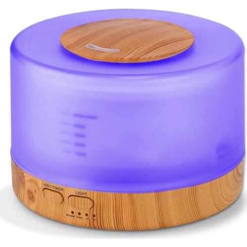 VVPEC Air Humidifier Aroma Essential Oil Diffuser Wood Grain Ultrasonic Cool Mist Humidifier for Office Home Bedroom Living Room