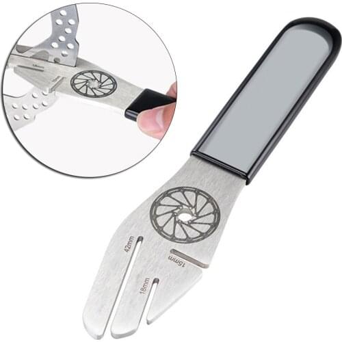 Bike Bicycle Wrench Disc Brake Rotor Alignment Truing Tool Mountain cycle Adjustment Durable Portable Stainless Steel Wrench