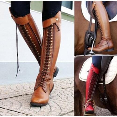 Womens Women Boots Knee High Boots Womens Boots Knight Boots Riding Shoes Boots pu
