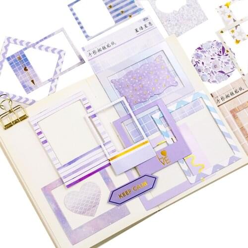 10pack/lot Colorful Fresh Photo Frame Series Sticker Pack Stickers DIY Scrapbooking Sticker pad Children Letter Diary sticker