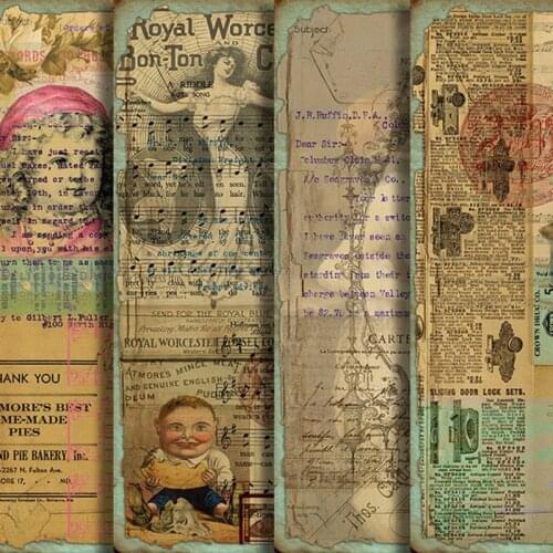 4Pcs/Lot Lovely Children Material Papers DIY Scrapbooking Album Diary Gift Decorative Paper Scrapbooking Paper