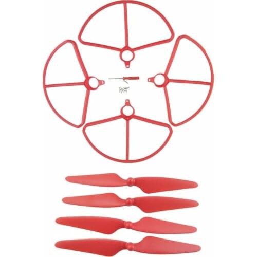 4PCS protective cover propeller for HS700 HS700D brushless four-axis aircraft upgrade accessories drone protection cover red