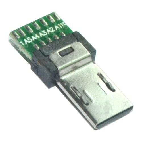 5 Pack WMZ Micro USB Connector With PCB Sony 15 Pin USB Plug Connectors 15 Pin Adapter For Sony Camera Flat Micro Mini Adapters