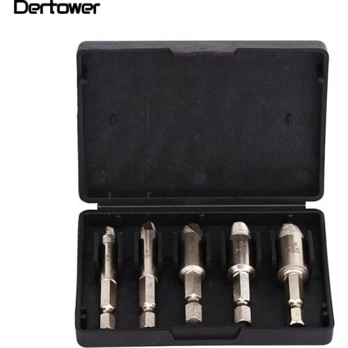 5pc screw extractor, wood screw, iron screw, sliding thread broken head, high speed steel broken wire removal tool
