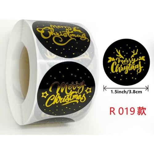 500pcs 1.5inch DIY Gifts posted Baking Decoration package label Multifunction Merry Christmas Theme Sealing sticker