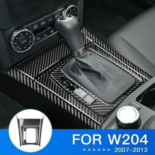 Car Central Console Gear Shift Lever Box Panel Cover Trim Gear Shift Panel for Mercedes-benz c Class W204 2007-2013
