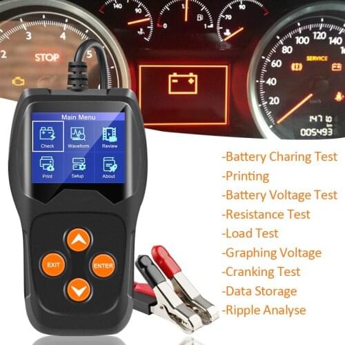 Car/Motorcycle Scanner Car Diagnostic Tool Engine Analyzer Newest Battery Tester car tools charge indicator Multi-languages