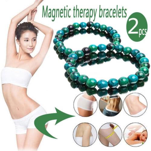 Natural Malachite Bracelet Women Mens Natural Stone Bead Bracelet Round Diabetes Relief Bracelet Jewelry Gift