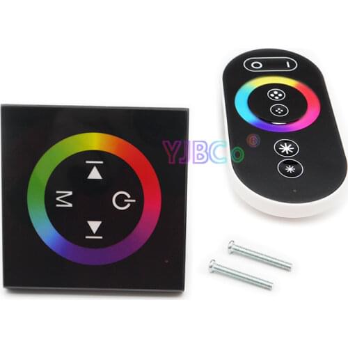 DC12V 24V TM08 Wall Type RGB Touch Panel Controller with Wireless touch Panel Remote for 5050 RGB LED strip led Lamps light