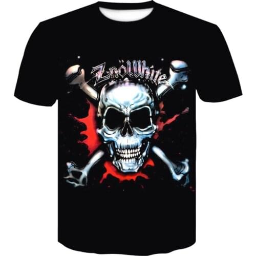 New style self-designed mens T-shirt 3D gun warrior T-shirt printing knife Harajuku top T-shirt short-sleeved T-shirt
