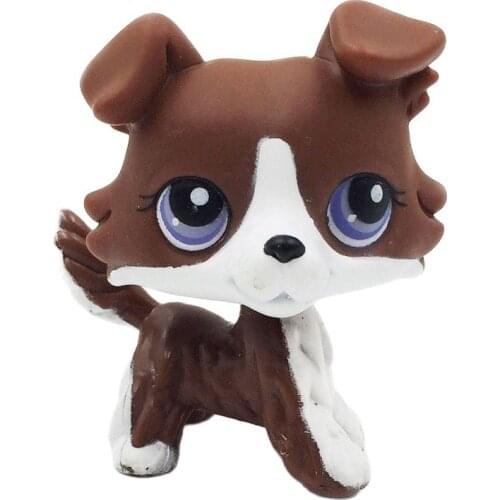 LPS CAT pet shop cute toys Rare Original Collie Dog Puzzle Puppy Lovely Animal Standing Cute Gifts For Children