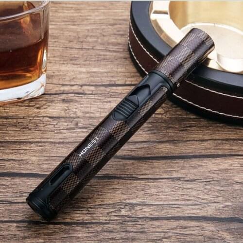 Metal Windproof Pen Spray Butane Gas Lighter Airbrush Cigarette Cigar Lighter Outdoor Camping Kitchen BBQ Lighters