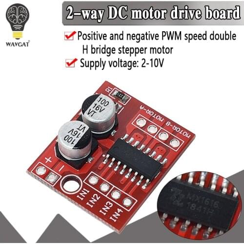 WAVGAT DC Motor Drive Module Reversing PWM Speed Dual H Bridge Stepper Motor Mini Victory L298N