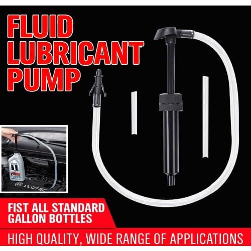 Oil Transfer Pump Fuel Oil Diesel Hand Siphon Pump Transfer Petrol Liquid Fluid Pump Car Oil Liquid Siphon Pump With Rigid Straw