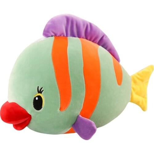 New arrival plush tropical fish soft stuffed fish toy for baby toy