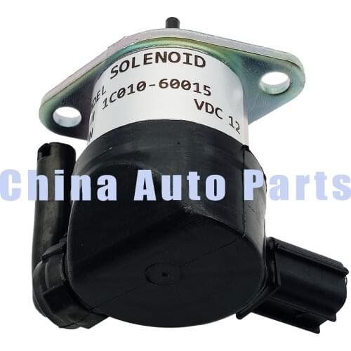 12V Fuel Shut Off Stop Solenoid For Kubota Engine V1505 V2203 V3300 1C010-60015,1C010-60017,1C010-60014