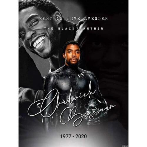 Star Film Chadwick Boseman American Actor Movie Art Film Print Silk Poster for Your Home Wall Decor 24x36inch