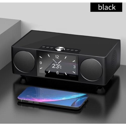 SOAIY S99 Portable Video Player Bluetooth Speaker HiFi Stereo Wireless Subwoofer 8000mAH Clock Boombox Home Theater Music Center