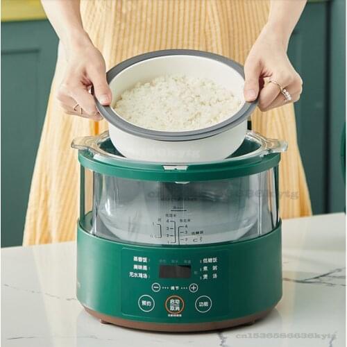 220V/950W Steam Rice Cooker Home 3L Smart Appointment High Borosilicate Glass Liner Health Pot Multi-function Rice Cooker