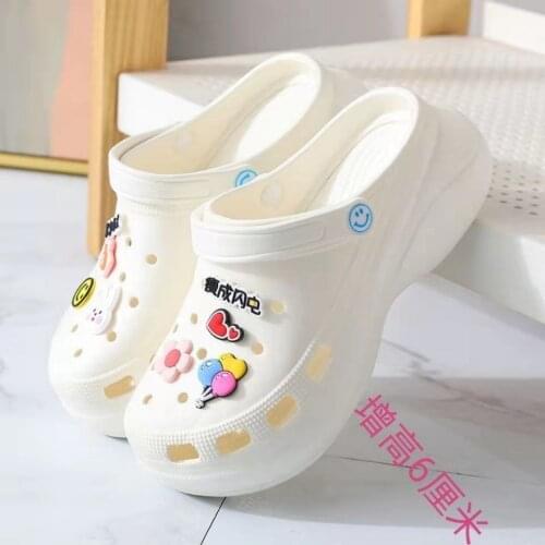 New Ladies Slippers Korean Version of Net Red Ins Cute Slides Women Thick Bottom Non-slip Fashion