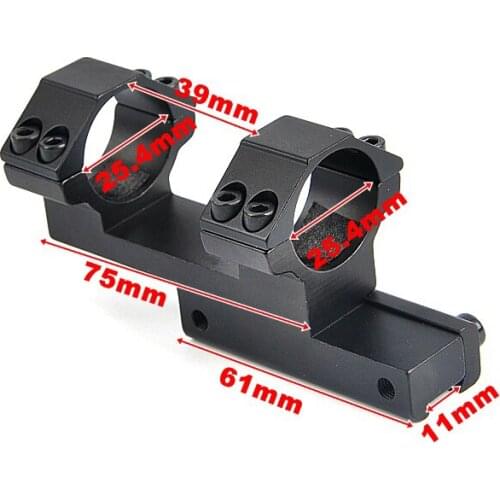 Tactical Gun AR15 Rifle Optic Scope Mount 25.4mm Rings Rifle Scope Mount Adapter 11mm Picatinny Rail With Hex Wren