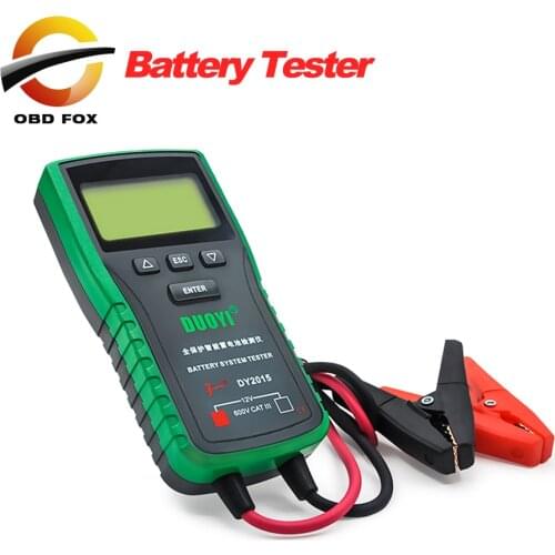 Battery Tester DY2015 Electric Vehicle Capacity Tester 12V60A Battery Meter Discharge Fork DHL free