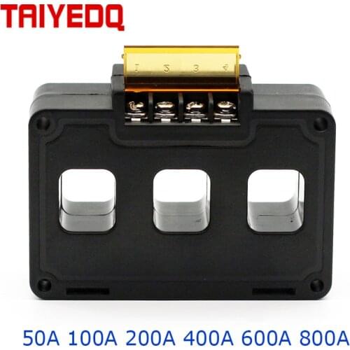 Three Phase 0.5 Class Current Transformer CT5 AC Current Transformer 50A 100A 200A 300A 400A 600A 800A current sensor