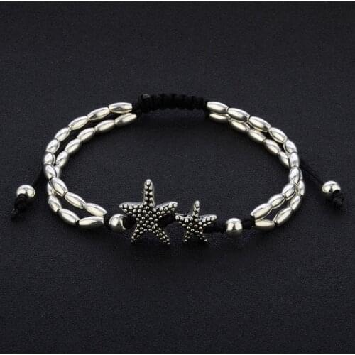 Vintage Starfish Foot Chain Jewelry For Women Jewelry Girls Retro Anklet Bracelet Fashion Charming Starfish Beads Bracelet