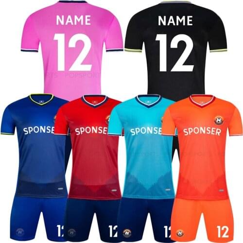 High quality comfortable Men and Kid customized football uniform soccer jersey Polyester Fulbol training suits