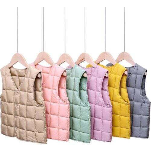 Baby Winter Clothes Toddler Girl Vest Children Down Cotton Warm Vest Baby Boys Waistcoat Kids Winter Clothes Fall Jacket Coat