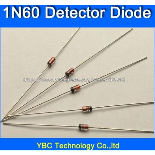 100pcs/lot DIP 1N60 Germanium Detector Diode