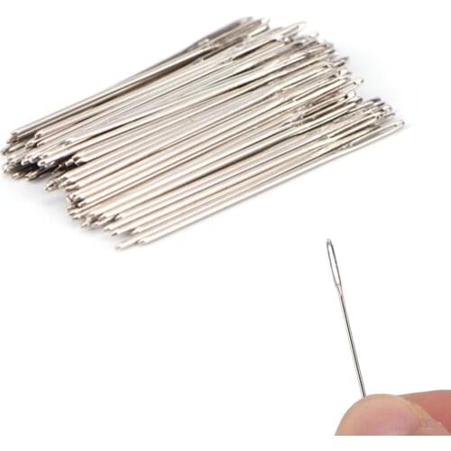 100Pcs Golden Tail Needles Embroidery Fabric Cross Stitch Metal Sewing Needle Needlework Tool
