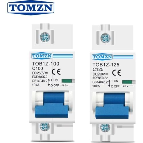 1P 125A DC 250V Circuit breaker FOR PV System C curve MCB