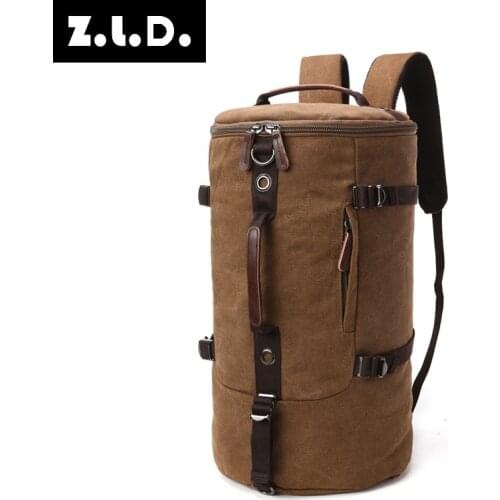 2021 High Quality Military Mountaineering Bag Canvas Travel Bag MenS Fashion Large Capacity Hand Luggage Bag Weekend Duffle Bag