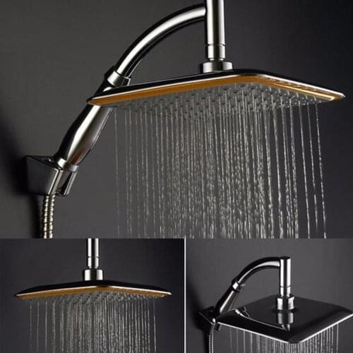 9inch Water-Saving Rainfall Shower Head Bath Sprinkler Filter with Shower Arm