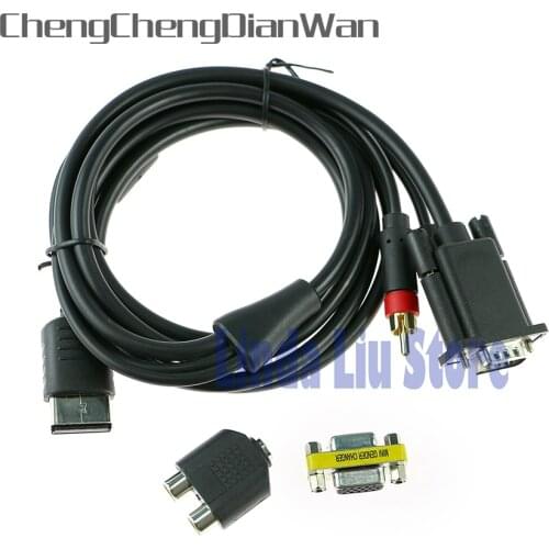 ChengChengDianWan High Definition Audio Video Cord PAL NTSC VGA box Cable VGA cable for SEGA Dreamcast DC