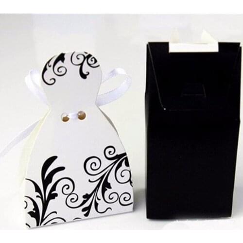 Free shipping 50pcs Bride and Groom Box Bride and Groom Wedding Favor Boxes Gift box