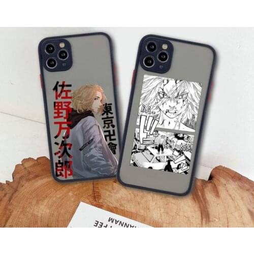 Anime Tokyo Revengers Mikey Phone Case For iphone 12 11 Pro Max Mini XS 8 7 Plus X SE 2020 XR Matte Transparent Cover