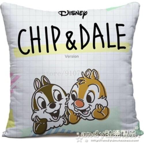 Disney Chip Dale Anime Figures Cartoon Product Cosplay Accessories Customized Pillowcase Pillowslip Pillow Cover Gifts Unisex
