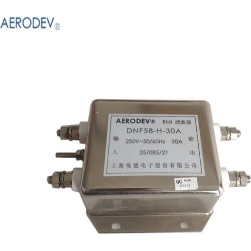 Aerodev Power Supply filter DNF58-H-30A Single Phase 30A EMI Filter 250V 50-60Hz for Power Supply UPS,etc