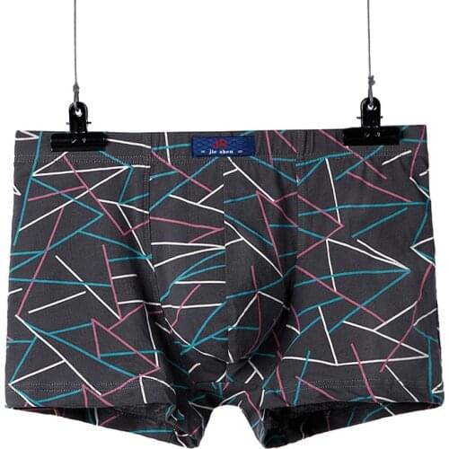 Hot Sale Underwear Men Cotton Boxer Homme Underpants Male Panties Breathbale Shorts U Convex Pouch Mens Shorts Size L-3XL