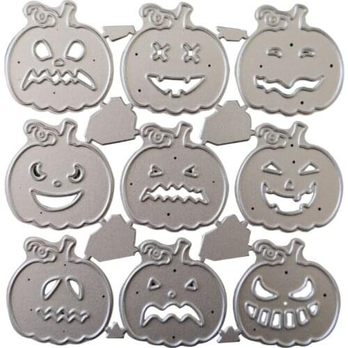 Halloween Pumpkin Metal Cutting Dies Stencil Scrapbooking DIY Album Stamp Paper Card Embossing Decoration Craft