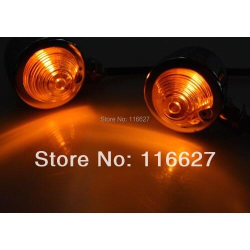 Chrome Bullet TURN SIGNAL LIGHT for Kawasaki VN Vulcan Suzuki Boulevard C50 C90