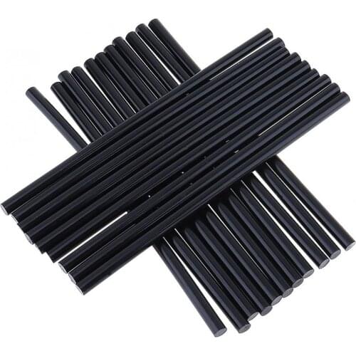 20pcs/set 7mmx190mm Black Hot Melt Gun Glue Sticks Gun Adhesive DIY Tools for Hot Melt Glue Gun Repair Alloy Accessories
