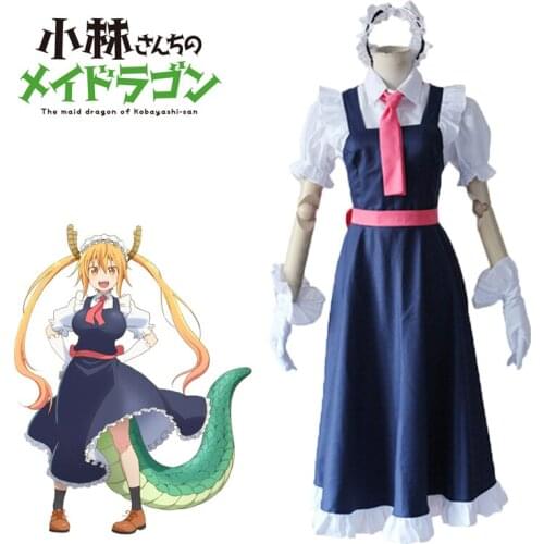 Thor Cosplay Kobayashi San Chi No Maid Dragon Japanese Anime Maid Uniform Dress Halloween Costume