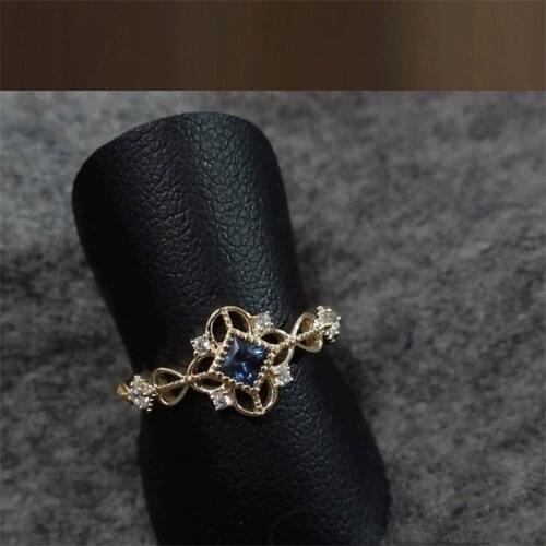 Liemjee Wholesale Fashion Luxury Simple Jewelry S925 Silver Inlaid Hollow Ring For Women Feature Namour Charm Gift All Seasons